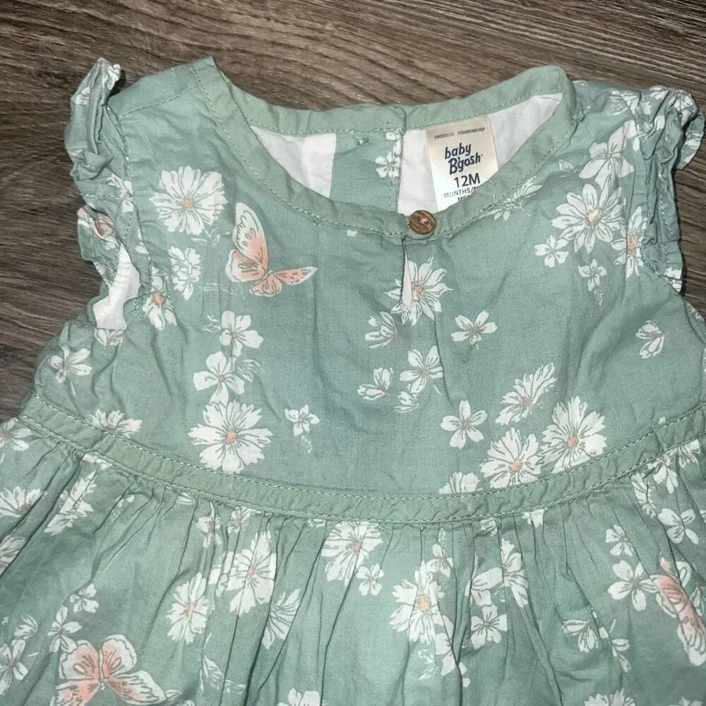 🏈 Baby B'gosh Green Summer Dress